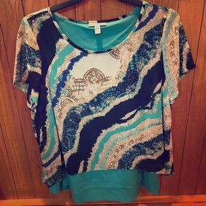 Unique design short sleeve top